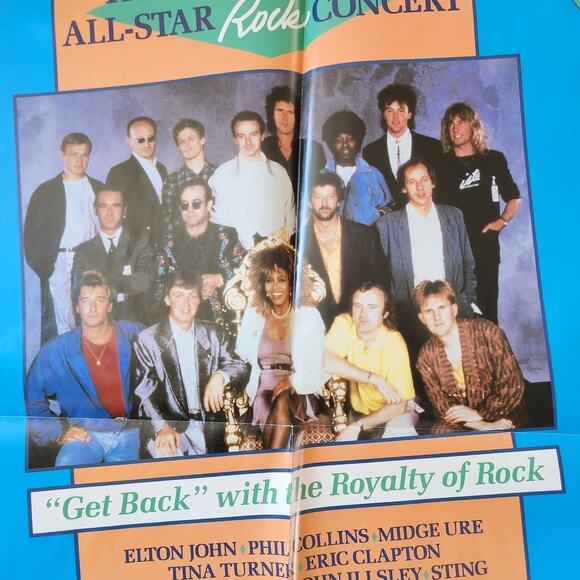 Prince’s Trust Charity Concert 1987 MGM/UA 22x34 Folded Poster P-1089 NEW - Picture 2 of 9